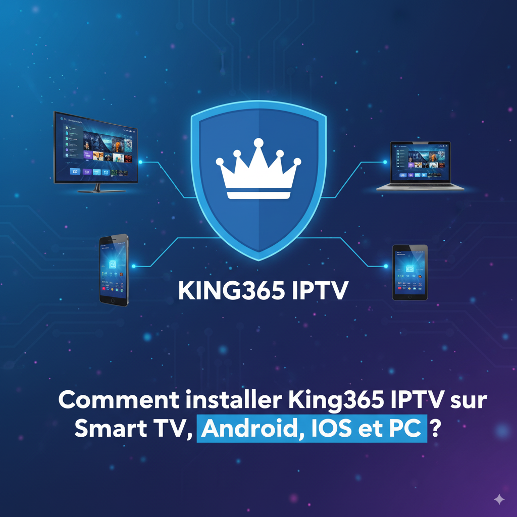 installer King365 IPTV, Smart TV, Android, iOS, PC